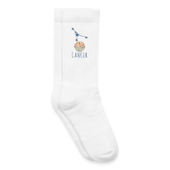 La constellation du Cancer - Chaussettes de tennis bio enfant - blanc - Droite