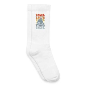 Retro Baking - Kids Tennis Socks - white - Right