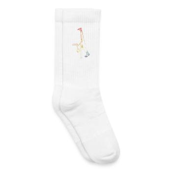 B-Boy Vintage Look - Chaussettes de tennis bio enfant - blanc - Droite