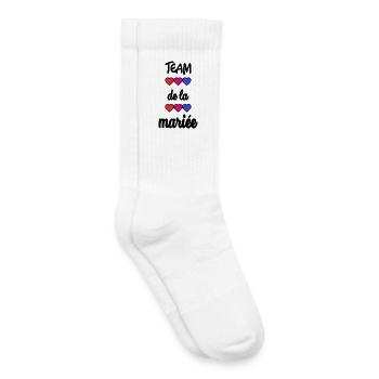 EVJF. MARIEE. TEAM. TEAM MARIEE. FUTURE MARIEE - Chaussettes de tennis bio enfant - blanc - Droite