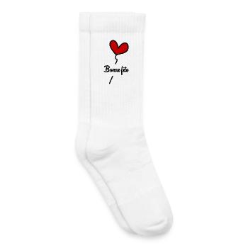 BONNE FÊTE MAMAN. MAMAN. FÊTE DES MÈRES - Chaussettes de tennis bio enfant - blanc - Droite