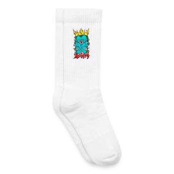 Dualität II - Kinder Tennissocken - Weiß - Rechts