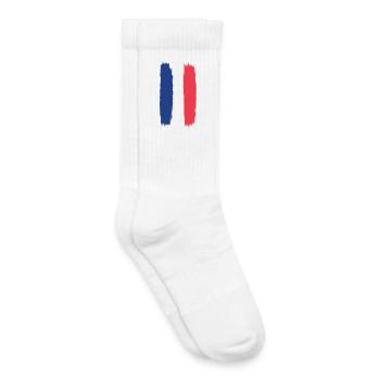 Francey Flag, Viva France, A Symbol of Unity - Kids Tennis Socks - white - Right