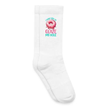 ICH MÖCHTE, DASS DU MEIN LOCH GLASIERST - Kinder Tennissocken - Weiß - Rechts