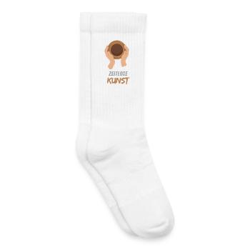 Timeless art: ceramics that last - Kids Tennis Socks - white - Right