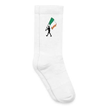 Drapeau Irlande Homme Marche - Chaussettes de tennis bio enfant - blanc - Droite