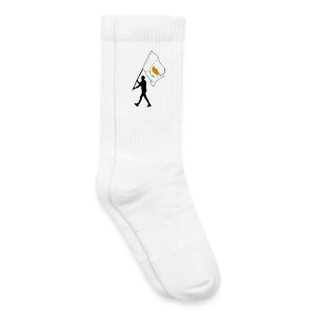 Drapeau de Chypre Homme Marche - Chaussettes de tennis bio enfant - blanc - Droite