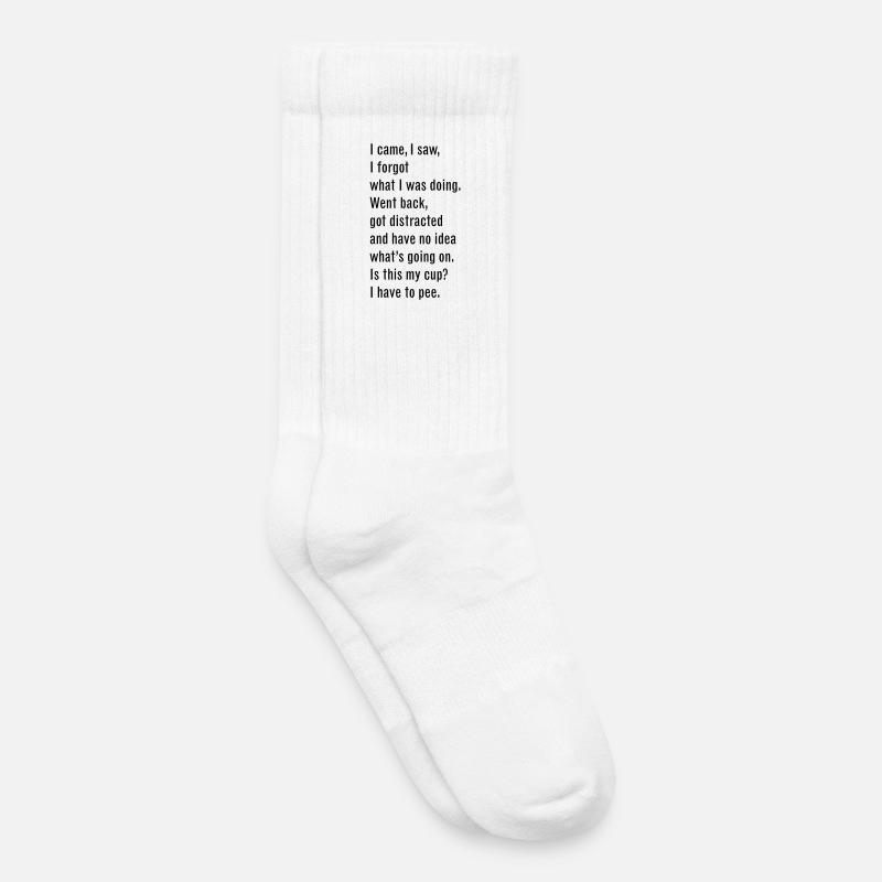 46 Ich kam, ich sah - Kinder Tennissocken - Weiß