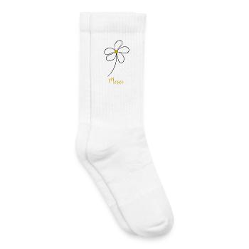 GELIEBTE. MEISTER. VIELEN DANK. DANKE HERRIN - Kinder Tennissocken - Weiß - Rechts