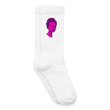 Lady Portrait 60s Pop-Art - Kinder Tennissocken - Weiß - Rechts