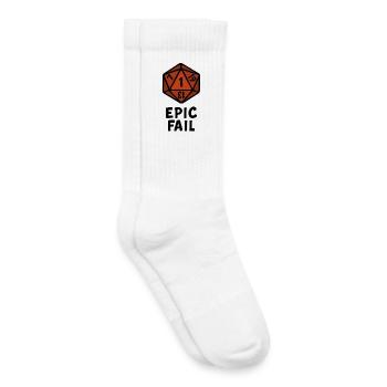 D20 Dice Retro Style Art - Kids Tennis Socks - white - Right
