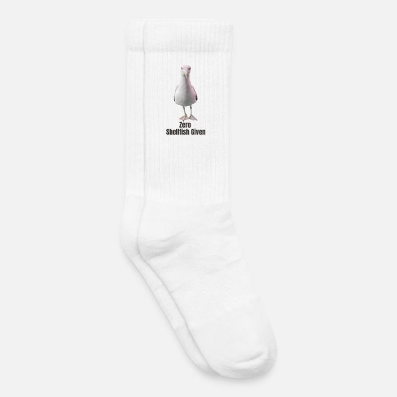 Abstrakte Möwe mit farbigen Akzenten - Kinder Tennissocken - Weiß