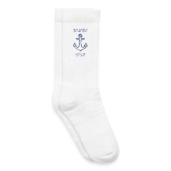 Witziges Anker-Design für Wasserfans - Kinder Tennissocken - Weiß - Rechts