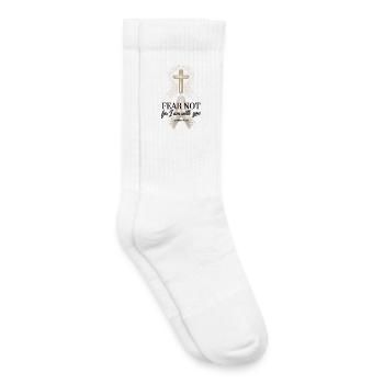 Inspirierendes Bibelvers T-Shirt für Christen - Kinder Tennissocken - Weiß - Rechts