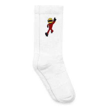 Rennfahrer  - Kinder Tennissocken - Weiß - Rechts