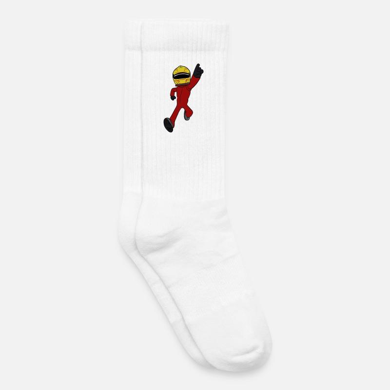 Rennfahrer  - Kinder Tennissocken - Weiß