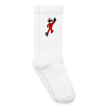 pilote de course - Chaussettes de tennis bio enfant - blanc - Droite