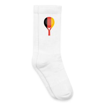 Padel-Allemagne - Chaussettes de tennis bio enfant - blanc - Droite