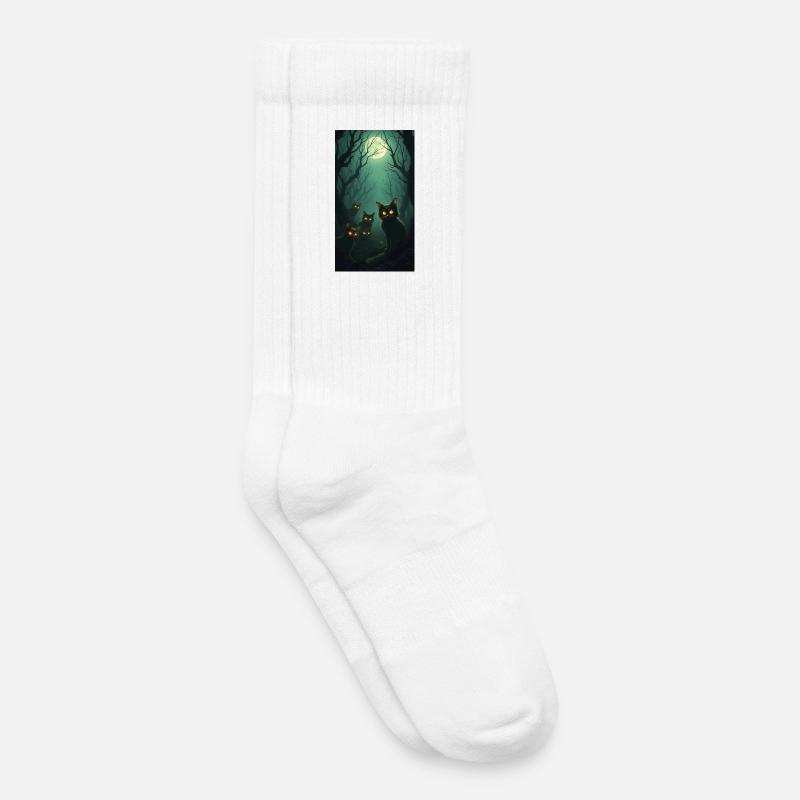 katzen - Kinder Tennissocken - Weiß
