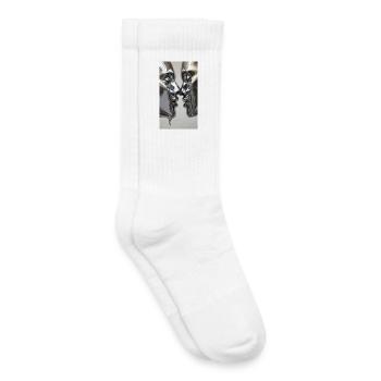 Figurines Silver Kissing - Chaussettes de tennis bio enfant - blanc - Droite