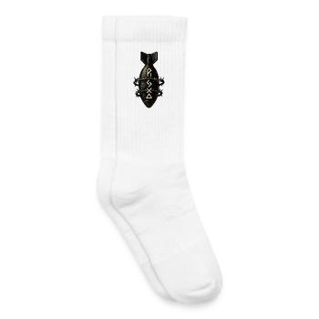 Underground Barbed Wire Bomb - Kids Tennis Socks - white - Right