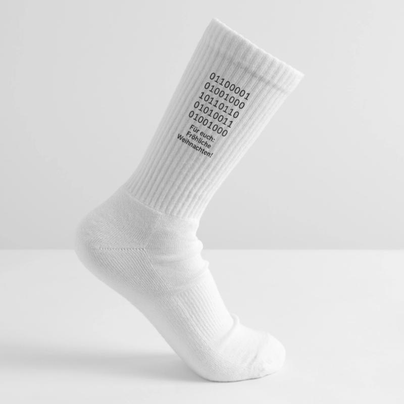 Binary Code Weihnachtszauber Kinder Tennissocken
