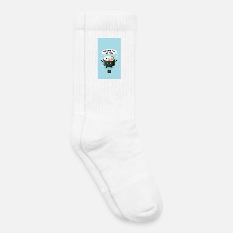 Tasty Threads Sushi - Kinder Tennissocken - Weiß