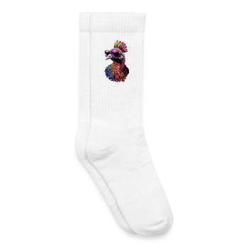 Truthahn Hühner Vogel Truthuhn Pute Fasan Turkey - Kinder Tennissocken - Weiß - Rechts