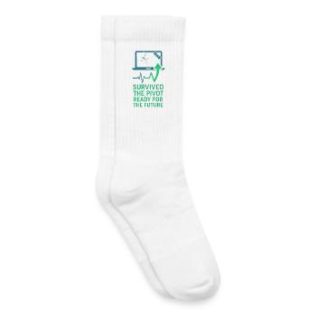Fondateur de startup Survivant à l’épuisement professionnel : se rétablit - Chaussettes de tennis bio enfant - blanc - Droite