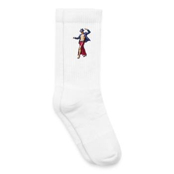 GO TANGO - nice people - Chaussettes de tennis bio enfant - blanc - Droite
