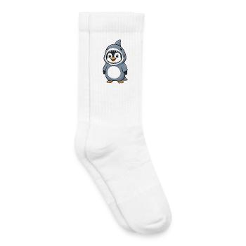 Déguisement de manchot de carnaval pour le costume de requin - Chaussettes de tennis bio enfant - blanc - Droite