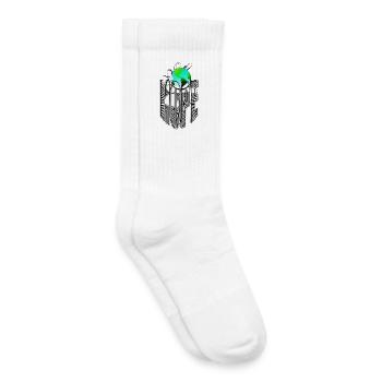 L’espoir mondial entre les mains - Chaussettes de tennis bio enfant - blanc - Droite