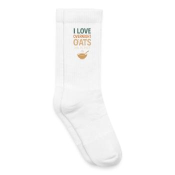 Haferbrei Frühstückskultur Overnight - Kinder Tennissocken - Weiß - Rechts