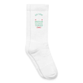 American Staffordshire Liebe - Kinder Tennissocken - Weiß - Rechts