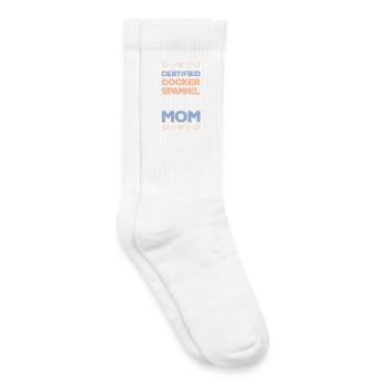 Certified Cocker Spaniel Mama - Kids Tennis Socks - white - Right