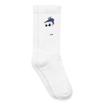 Je suis très malin - mec - Chaussettes de tennis bio enfant - blanc - Droite