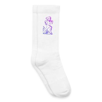 Ein Must Have für echte Rennen - Kinder Tennissocken - Weiß - Rechts