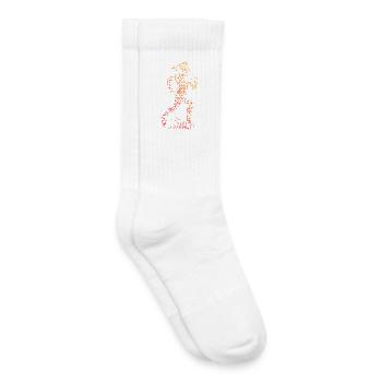 Thème récurrent puriste - Chaussettes de tennis bio enfant - blanc - Droite