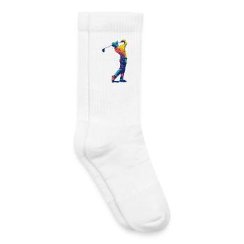 Golfers in the swing - Kids Tennis Socks - white - Right