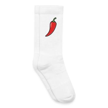 Chili Pepper Hot Comic - Kids Tennis Socks - white - Right