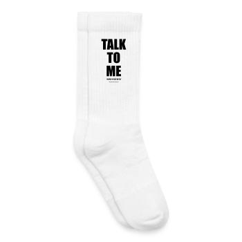 Talk To Me – Wear Words - Kids Tennis Socks - white - Right