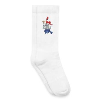 Carte des Pays-Bas de Hollande Souvenir Hollande - Chaussettes de tennis bio enfant - blanc - Droite