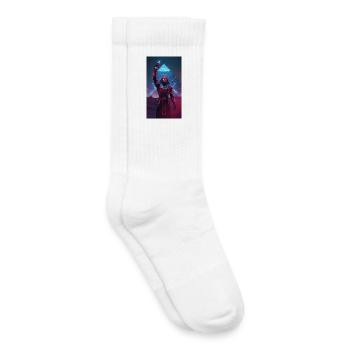 Pharao im Neonlicht - Kinder Tennissocken - Weiß - Rechts