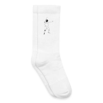 Fencing - Fechten - Fechter - Fechtkampf - Kinder Tennissocken - Weiß - Rechts