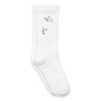 11-jähriges 11-jähriges Jubiläumsgeschenk – 11 Jahre alt - Kinder Tennissocken - Weiß - Rechts