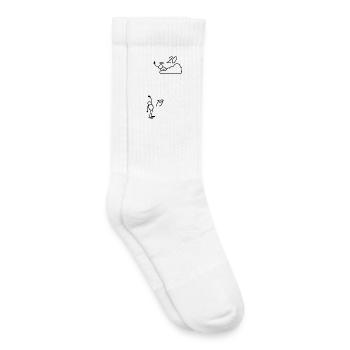 20 ans Cadeau 20e Anniversaire - 20 Ans - Chaussettes de tennis bio enfant - blanc - Droite