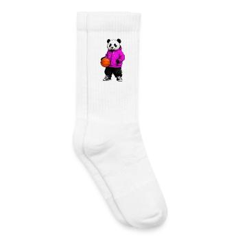 Basketball Panda - Kinder Tennissocken - Weiß - Rechts