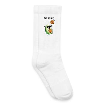 Dadacado traiteur papa avocat drôle - Chaussettes de tennis bio enfant - blanc - Droite