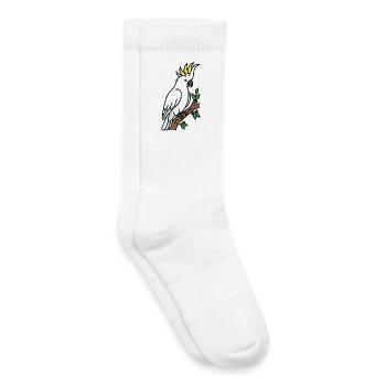 Australischer Vogelkakadu - Kinder Tennissocken - Weiß - Rechts