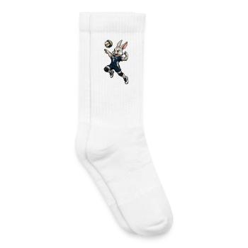 Handball Rabbit - Chaussettes de tennis bio enfant - blanc - Droite